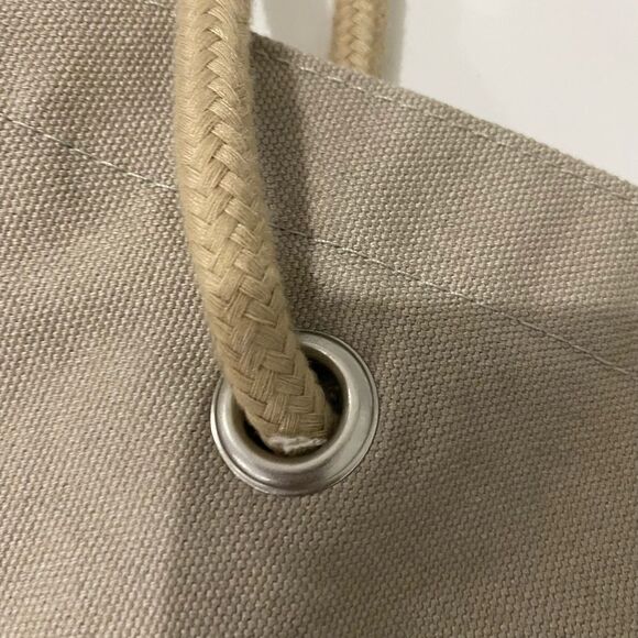 Vintage Genuine Desert Wash Tan Canvas Bag 100% Cotton Tote - Picture 3 of 10